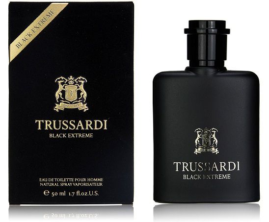 صورة زجاجة عطر تروساردي بلاك إكستريم Trussardi Black Extreme سعة 50 مل